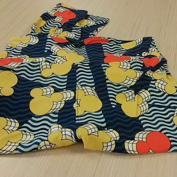 NWT! LULAROE Mickey Leggings - Picture 2 of 5
